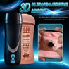 EU Stock-Lamour Squeezable Vibrating Male Masturbator Automatic Masturbation Machine Sex Toys For Men