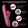 Bendable Vibrating Wand Pleasure Devil Lips Caesar Stimilating Vibrator